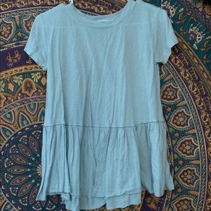 Blue Ruffle Top from Urban Outfitters